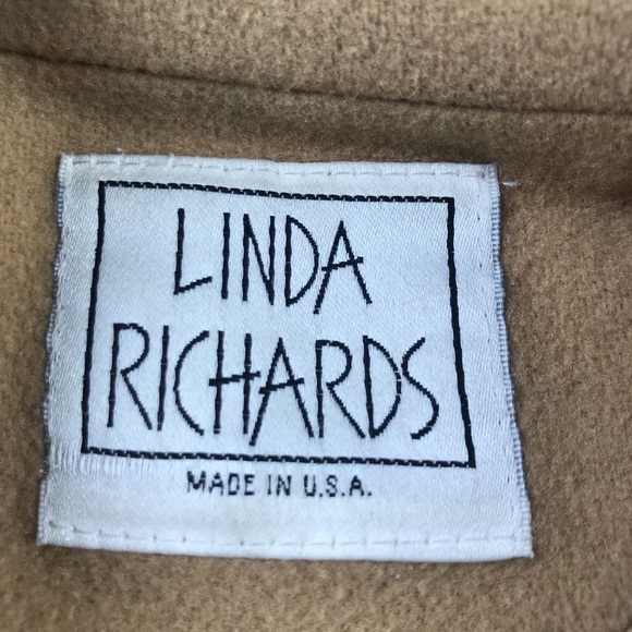Linda Richards Womens Jacket Brown Wool USA 14 - Picture 6 of 7